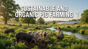 Sustainable and organic pig farming with free-range pigs on pasture, eco-friendly systems, and ethical animal care in 2026