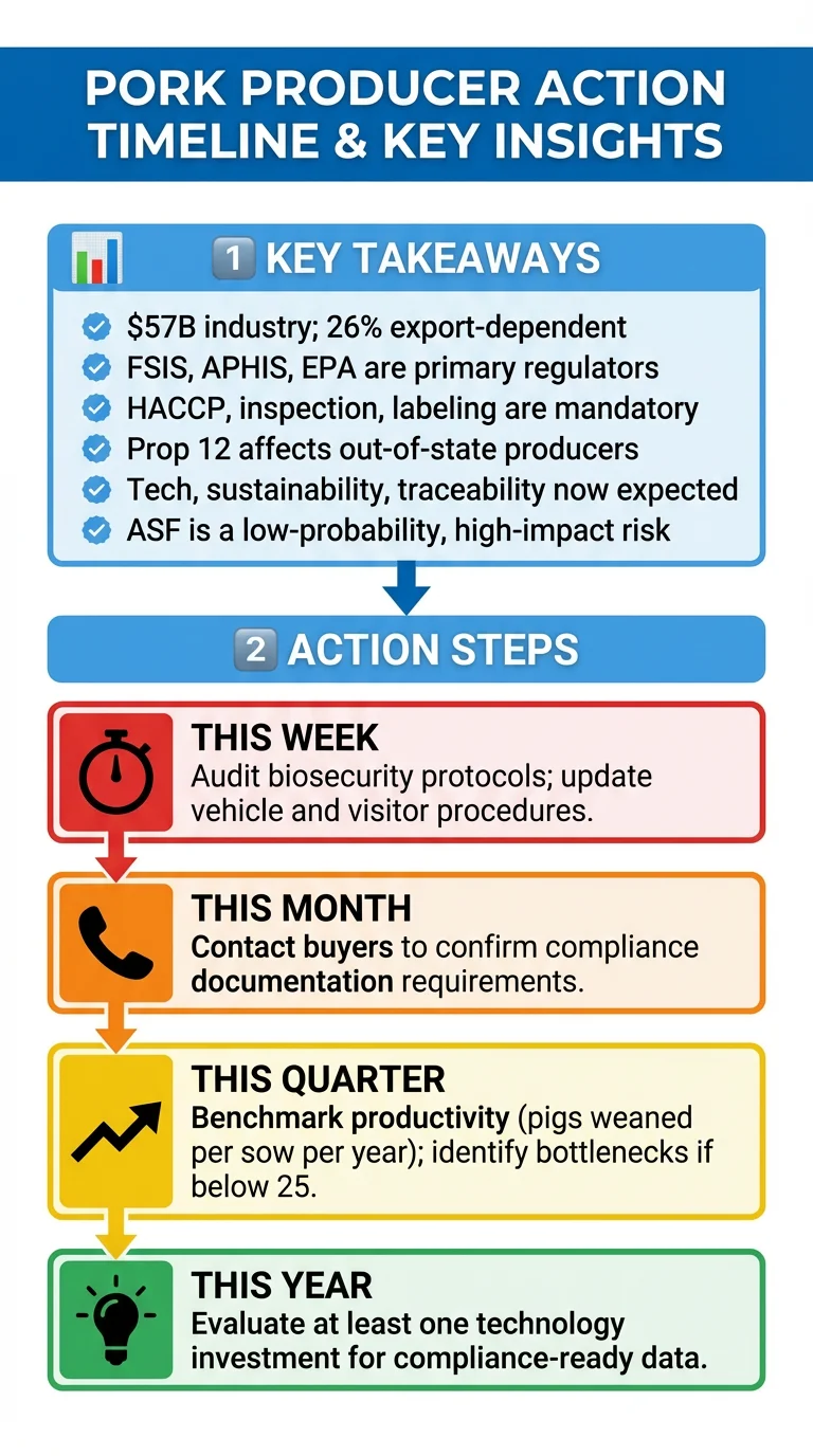 Step-by-step action plan for U.S. pork producers navigating market regulations