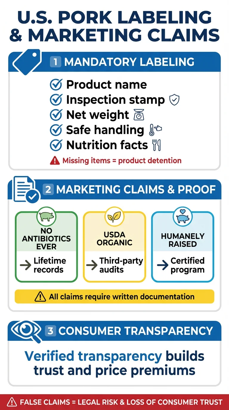 U.S. pork labeling and marketing claims explained