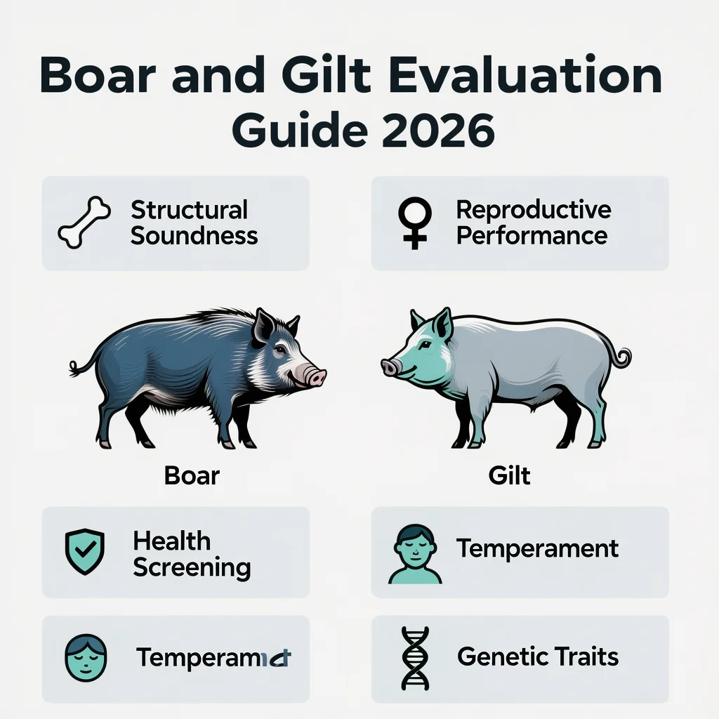Boar and gilt evaluation for breeding programs 2026
