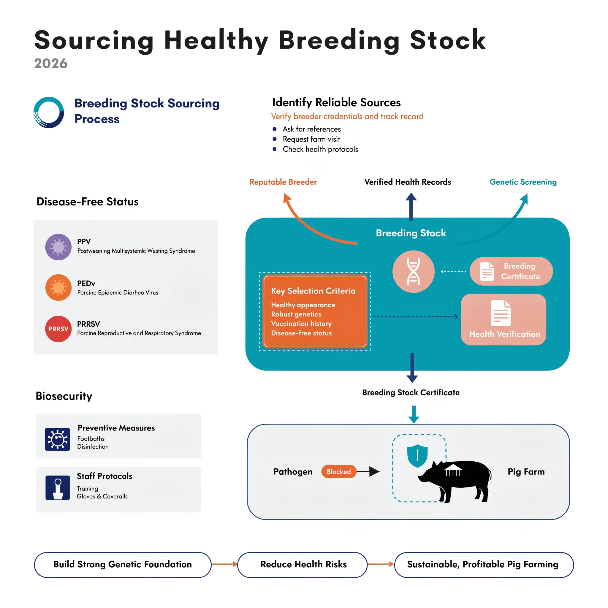 Selecting healthy breeding pigs from reputable sources, 2026
