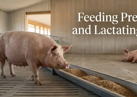 Feeding pregnant and lactating sows in a modern U.S. pig farm