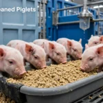 Feeding newly weaned piglets during the first 60 hours after weaning