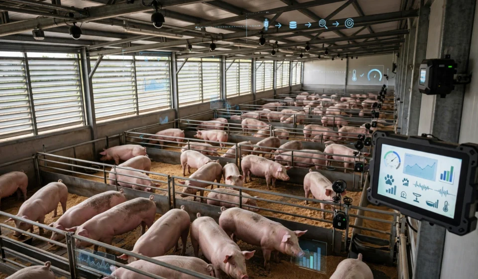Smart Pig Farming: What the Technology Measures and What It Decides Smart pig farming technology using cameras, sensors and data analytics