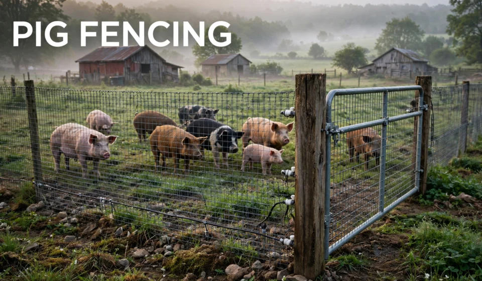 Pig Fencing: What Actually Holds a Pig Pig fencing on a small U.S. farm